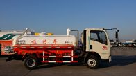 Camion d'enlèvement d'eaux d'égout de CBM 266HP du blanc 8, camion-citerne aspirateur d'aspiration d'eaux d'égout de la cabine HW76