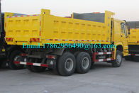 10 camion à benne basculante résistant jaune du rouleur 6x4 pour la solution ZZ3257N3847A de projet de route