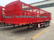 Camion résistant de barrière de haut mur de remorques de transport de cargaison en vrac semi 60 tonnes