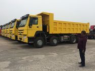 12 camion à benne basculante de Howo 8x4 de roues, norme d'émission de l'euro 2 de camion à benne basculante de construction