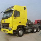 remorque de tête de tracteur de poids de restriction 8800kg, remorque jaune de camion lourd LHD/RHD