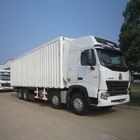 12 roues camion commercial de boîte de 40 tonnes, déplacement du camion 9.726L de boîte fermée