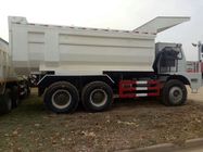 6x4 camion à benne basculante d'exploitation de 50 tonnes avec le réducteur de transmission simple de vitesses de cabine et de manuel 10 de dormeur