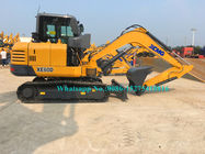 Équipement de creusement lourd de couleur jaune, bêcheur de 6 tonnes avec le moteur XE60D de Yanmer
