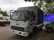 Déplacement mobile du camion 3707ml de la publicité LED d'écran diesel de FAW 4x2