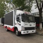Déplacement mobile du camion 3707ml de la publicité LED d'écran diesel de FAW 4x2