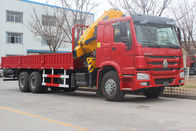 Camion lourd rouge de cargaison de la grue 6.3T 8T 10T 12T du camion de grue de Sinotruk Howo/XCMG
