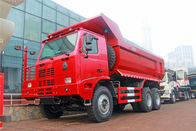 Camion à benne basculante de Sinotruk Howo de couleur rouge 6*4/30 tonnes de camion- de déchargeur d'exploitation