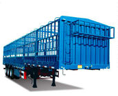 Remorques résistantes de SINOTRUK 50t CANG-GATE semi à plat avec le transport de cargaison de mur latéral