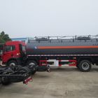 Type rouge transmission manuelle de gazole de camion-citerne aspirateur d'acide chlorhydrique de FAW 15000L 8×4