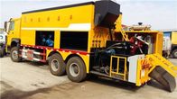 camion de coulis bitumineux de l'asphalte 3000L avec des camions de poubelle/construction de routes de l'agrégat 8m3