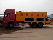 camion de coulis bitumineux de l'asphalte 3000L avec des camions de poubelle/construction de routes de l'agrégat 8m3