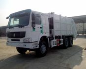 camion à ordures de compacteur de chargement d'arrière de véhicule de but spécial de 6x4 371hp 16CBM 18CBM avec la poubelle des déchets 1.2cbm
