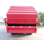 Camion rouge de collecte des déchets de Howo, camion cubique de compacteur des déchets 6 - 19