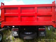 Cadre de haute résistance de faible puissance de couleur rouge de verseur de camion à benne basculante de FAW 4x2