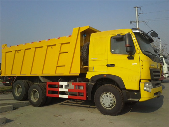 Grand camion à benne basculante jaune, camions- 6x4 rigides utilisés dans le mien de ZZ3257N3847A