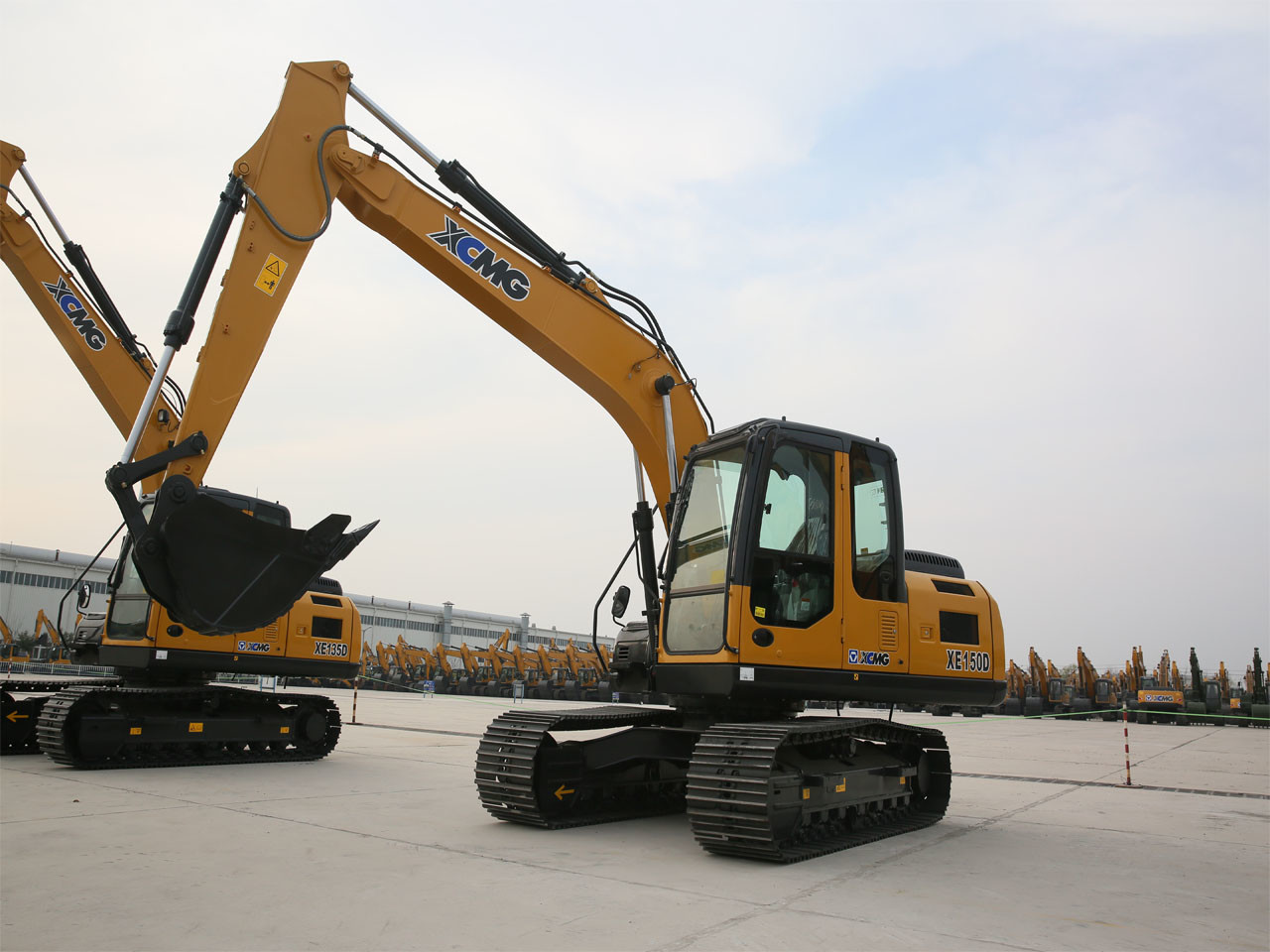 Excavatrice diesel XE150D de machines de construction de routes de XCMG avec le moteur de Yanmar