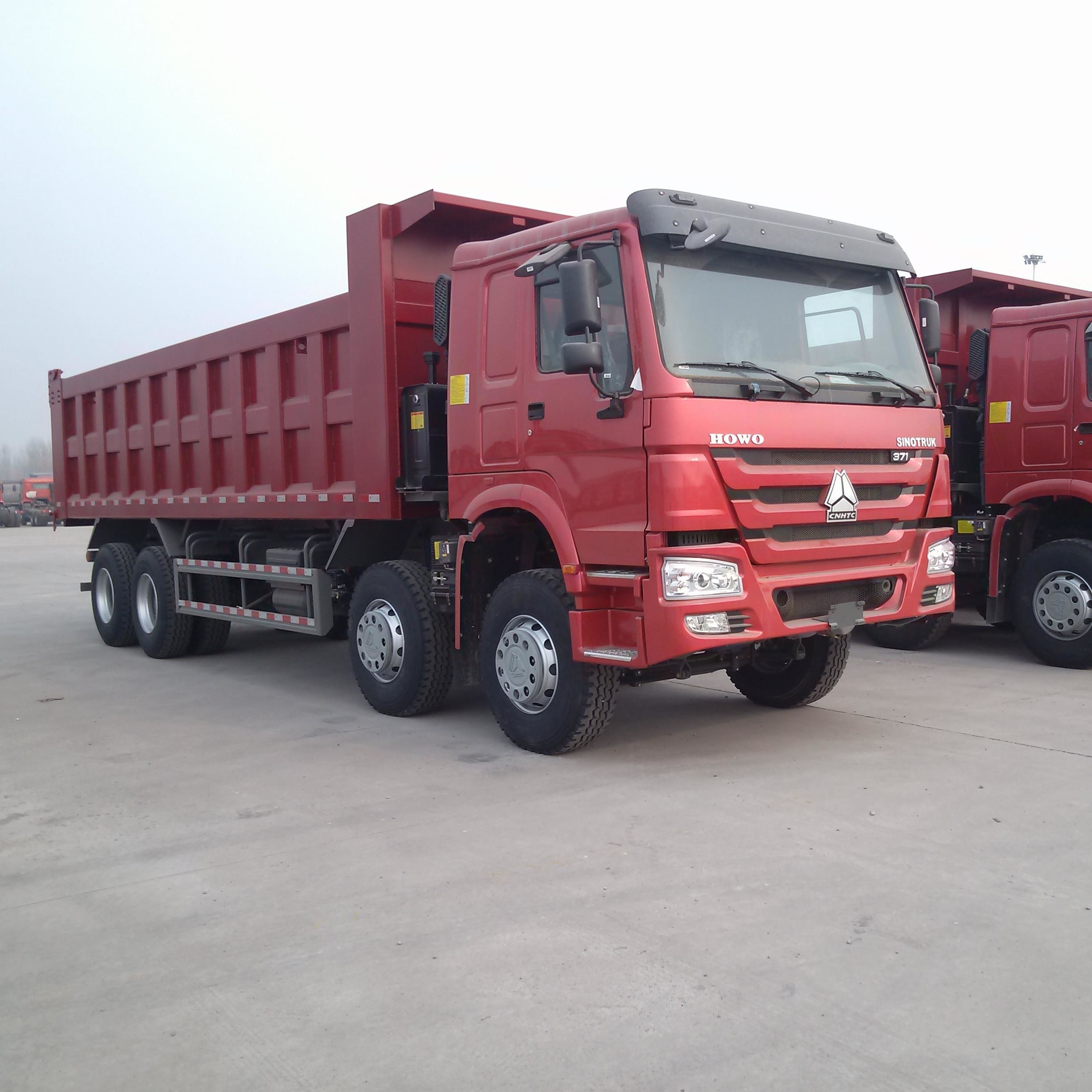 Camions- de décharge des roues ZZ3317N3867 12 avec 371HP la couleur rouge de l'euro 2