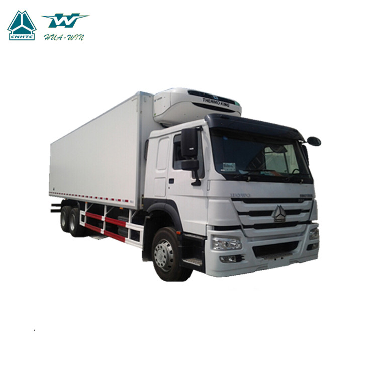 Type lourd vitesse maximale 96km/H de gazole du camion 6x4 de cargaison de conteneur réfrigéré de boîte