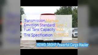 Solution puissante de transport de marchandises de camion tracteur HOWO 380HP 6X4