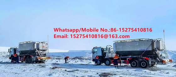 Sécurité fiabilité de la bande de roulement camions en vrac 15/20/25Tonne Ammonium lourd pétrole explosif émulsion ANFO camions MMU MEMU Pour la Mongolie DR CONGO PERU Ghana Mining Blasting