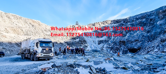 Sécurité fiabilité de la bande de roulement camions en vrac 15/20/25Tonne Ammonium lourd pétrole explosif émulsion ANFO camions MMU MEMU Pour la Mongolie DR CONGO PERU Ghana Mining Blasting