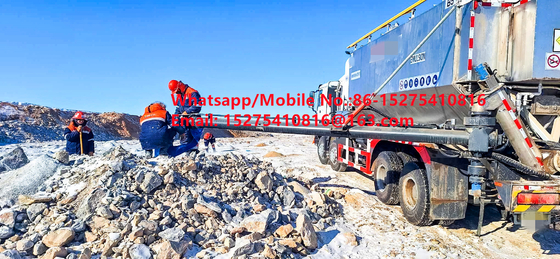 Sécurité entièrement intelligente fiabilité du revêtement de sol camions en vrac 15/20/25Tonne Ammonium lourd pétrole explosif émulsion ANFO camion MMU MEMU Pour la Mongolie DR CONGO PERU Ghana Mining Blasting