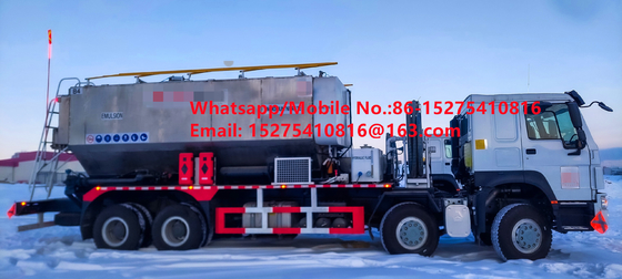 Bon rapport qualité-prix Sécurité fiabilité Piste de roulement camions 15/20/25Tonne Ammonium lourd pétrole explosif Emulsion ANFO camions MMU MEMU Pour la Mongolie DR CONGO PERU Ghana Mining Blasting BCLH/BCRH/BCZH