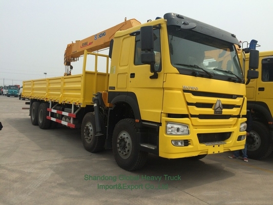 Tout neuf 6X4 HOWO camion à plat monté grue Téléscopique