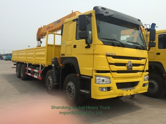 Tout neuf 6X4 HOWO camion à plat monté grue Téléscopique