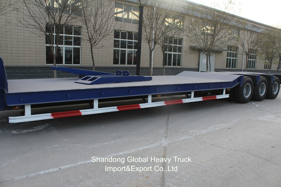 Chassis de 60 tonnes 3 essieux 2 essieux Lowboy Lowbed Lowbed Semi-remorques