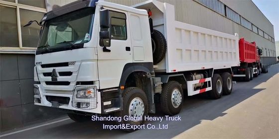 Chinois Sinotruck Howo 400hp Tipper 8x4 Mini 60 Tonnes Canter nouveau camion de décharge