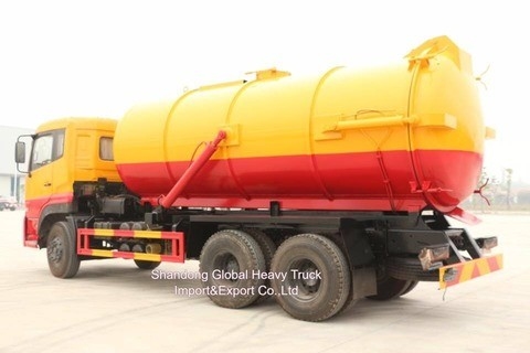 Bon prix Véhicules Dongfeng 6*4 Réservoir d'égouts à aspiration à vide Combinaison d'égouts