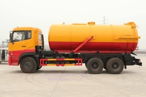 Bon prix Véhicules Dongfeng 6*4 Réservoir d'égouts à aspiration à vide Combinaison d'égouts