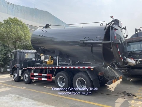 FAW 6X4 pompe à haute pression 20000L 20 tonnes aspirateur de nettoyage des égouts