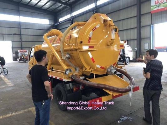 Camion de pompage d'eaux usées Dongfeng HOWO 4×2 avec capacité de réservoir de 12 m3 et moteur de 190 ch pour une élimination efficace des boues