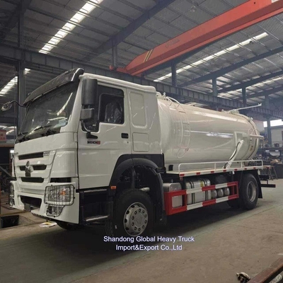 Nouveau camion HOWO aspirateur d'eaux usées 12000 litres combiné aspirateur jetter camion à vendre