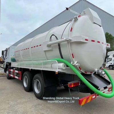 Sinotruk HOWO 6X4 20cbm réservoir d'aspiration d'égouts à vide