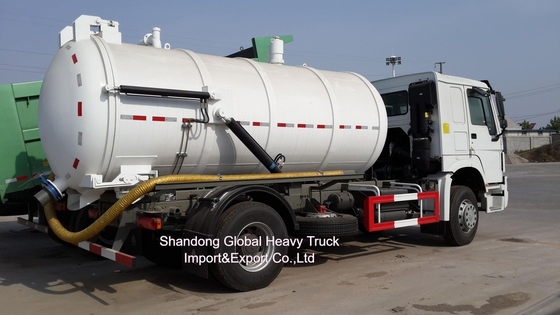 Nouveau camion HOWO aspirateur d'eaux usées 12000 litres combiné aspirateur jetter camion à vendre