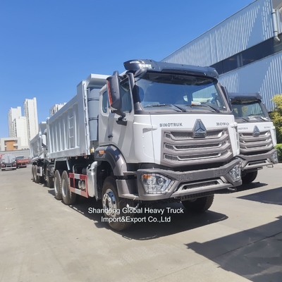 12 roues Sinotruck 40 à 60 tonnes HOWO d'occasion 8X4 371HP 375HP 380HP camions diesel à traction droite camions à décharge