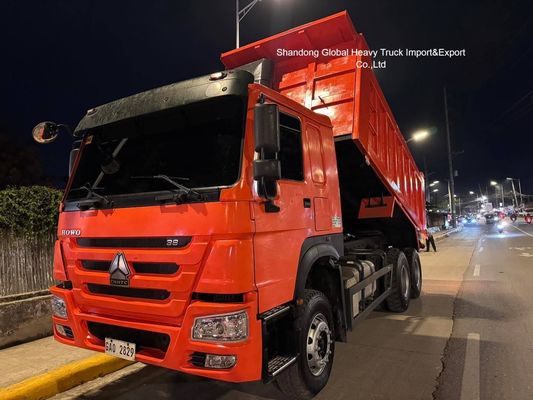 Camion à décharge HOWO 6X4 d'occasion 371, 375 336 ch 10 roues 30 tonnes