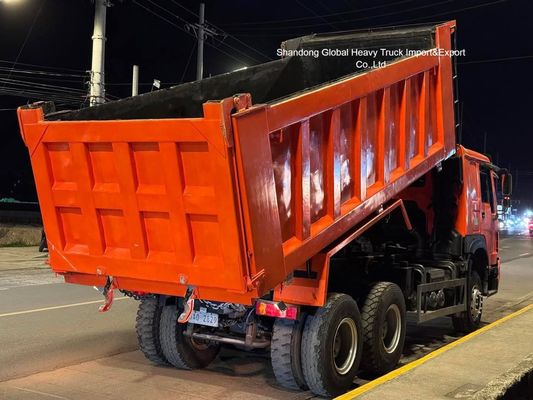 Camion à décharge HOWO 6X4 d'occasion 371, 375 336 ch 10 roues 30 tonnes