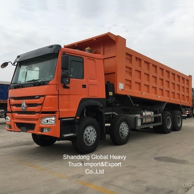 Chine Sinotruk HOWO Camion benne d'occasion 371/375HP 8X4 avec conduite à droite en stock