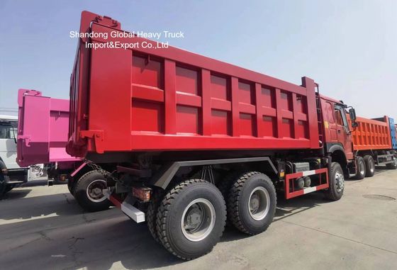 Truc de décharge lourd HOWO 8×4 avec moteur 420HP et châssis renforcé pour l'exploitation minière en Tanzanie