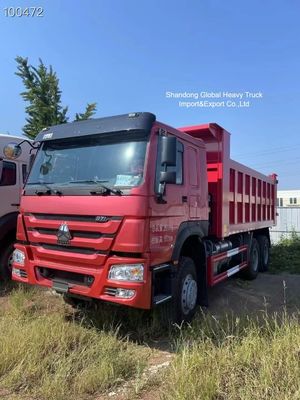 Truc de décharge lourd HOWO 8×4 avec moteur 420HP et châssis renforcé pour l'exploitation minière en Tanzanie