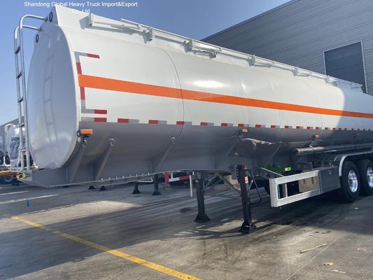 3 essieux en acier au carbone Q345B 45000L pétrolier semi-remorque