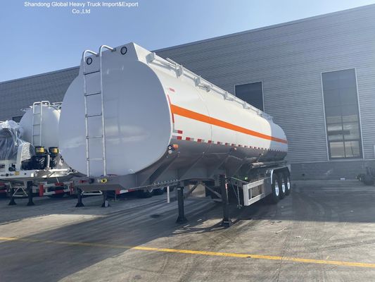 3 essieux en acier au carbone Q345B 45000L pétrolier semi-remorque