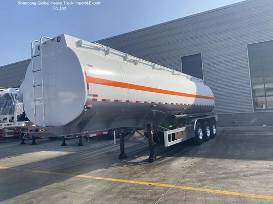 3 essieux en acier au carbone Q345B 45000L pétrolier semi-remorque