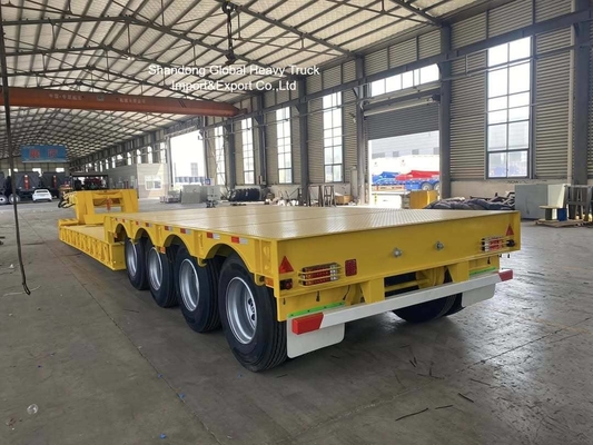 Semi-remorque surbaissée 3 essieux 60 tonnes robuste avec essieux Fuwa