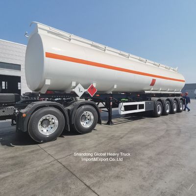 3 essieux en acier au carbone Q345B 45000L pétrolier semi-remorque